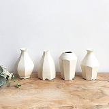 加藤仁志　粉引　一輪挿し